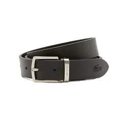 Set Thắt Lưng Nam Lacoste Men's 2-Buckle Belt Smooth Leather RC4060 Màu Đen Size 100