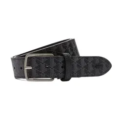 Thắt Lưng Nam Lacoste Monogram Tongue Buckle Woven Belt RC4041 H45 Black Màu Đen