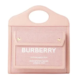 Túi Đeo Chéo Nữ Burberry Logo Print Pocket Bag 8063311 Màu Hồng Nhạt