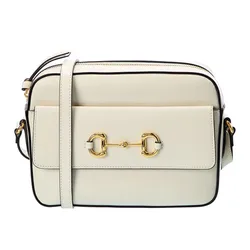 Túi Đeo Chéo Nữ Gucci Horsebit 1955 GG Supreme Hand Bag Leather Màu Beige