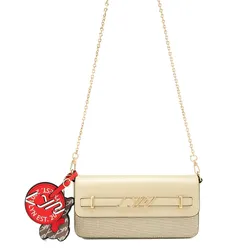 Túi Đeo Chéo Nữ Lyn Glenny Wallet On Chain - Light Beige L25FWWC011 Màu Be Nhạt