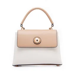 Túi Đeo Chéo Nữ Lyn Harmony Top Handle Handbag - White Variation 2 L25FBWB028 Màu Be Trắng