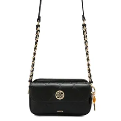 Túi Đeo Chéo Nữ Lyn Jemma Mini Crossbody Bag - Black L25FBWB021 Màu Đen