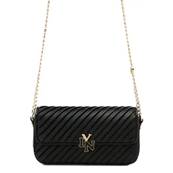 Túi Đeo Chéo Nữ Lyn Pleat Rexha Phone Holder Wallet On Chain - Black L25FWWB001 Màu Đen