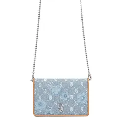 Túi Đeo Chéo Nữ Lyn Sanna Bifold Wallet - Light Blue LL25FWT610 Màu Xanh Blue