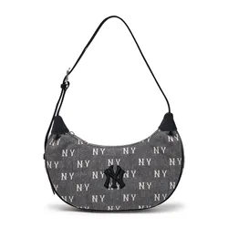 Túi Đeo Vai Nữ MLB Hobo Denim Classic New York Yankees 3ABQMV55N-50CGS Màu Xám