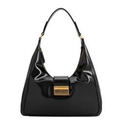 Túi Đeo Vai Nữ Charles & Keith CNK Charlot Hobo Bag Black CK2-40840561 Màu Đen