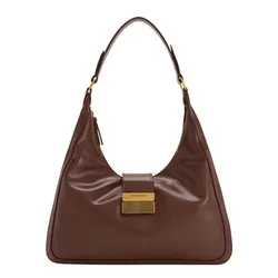 Túi Đeo Vai Nữ Charles & Keith CNK Charlot Hobo Bag Dark Brown CK2-40840561 Màu Nâu