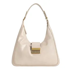 Túi Đeo Vai Nữ Charles & Keith CNK Charlot Hobo Bag Oat CK2-40840561 Màu Kem
