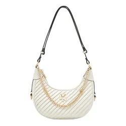 Túi Đeo Vai Nữ Lyn Pleat Rexha M Shoulder Bag Off-White L25FBWA054 Màu Trắng