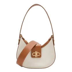 Túi Đeo Vai Nữ Pedro Icon Leather Hobo Bag Cognac2 PW2-36610008 Màu Nâu/Kem