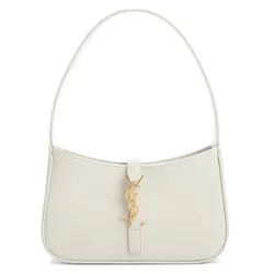 Túi Đeo Vai Nữ Yves Saint Laurent YSL Micro Le 5 À 7 Hobo Mini Leather Shoulder Bag In Crema Màu Kem