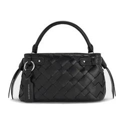 Túi Xách Tay Nữ Charles & Keith CNK Ivette Woven Top Handle Bag - Noir CK2-30701620 Màu Đen