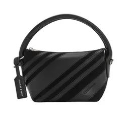 Túi Xách Tay Nữ Charles & Keith Zeya Recycled Suede Top Handle Bag Noir CK2-50681229_NOIR_S Màu Đen