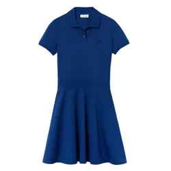 Váy Polo Nữ Lacoste Slim Fit Banded Waist Polo Dress Màu Xanh Dương Size 36