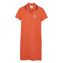 Váy Polo Nữ Lacoste x Peanuts Organic Cotton Polo Dress EF8544 Màu Cam Size 34