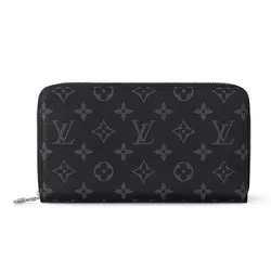 Ví Cầm Tay Nam Louis Vuitton LV Zippy Organizer M82081 Màu Đen/Xám