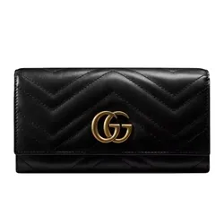 Ví Nữ Gucci GG Marmont Continental Wallet 443436 Màu Đen