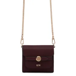 Ví Nữ Lyn Andera Short Wallets On Chain - Dark Red L25FWWB014 Màu Đỏ Đậm