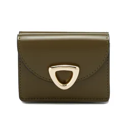 Ví Nữ Lyn Matric Short Wallet - Dark Green LL25FWS002 Màu Xanh Green