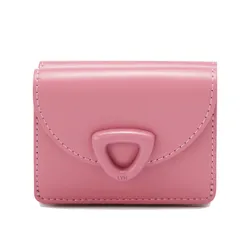 Ví Nữ Lyn Matric Short Wallet - Dark Pink LL25FWS002 Màu Hồng