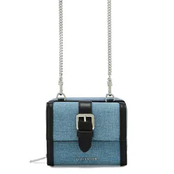 Ví Nữ Lyn Mila Short Wallet On Chain - Blue Variation 2 L25FWWA036 Màu Xanh Blue