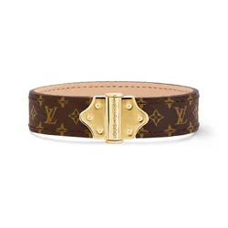 Vòng Đeo Tay Nữ Louis Vuitton LV Nano Monogram M8112F Màu Nâu