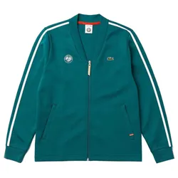 Áo Khoác Nỉ Lacoste Roland Garros Jacket Regular  Màu Xanh Green Size 2