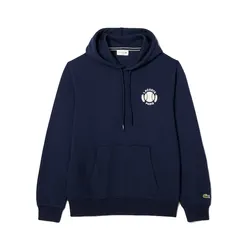 Áo Hoodie Nam Lacoste Tennis Printed  SH9764 - 166 Màu Xanh Navy Size 3