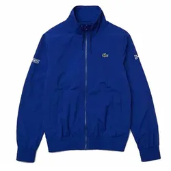 Áo Khoác Gió Nam Lacoste Sport X Novak Djokovic Lightweight Zip Jacket BH6936 BDM Màu Xanh Blue Size 48