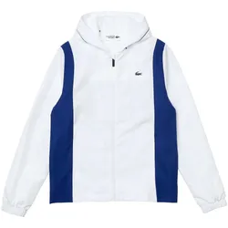 Áo Khoác Gió Nam Lacoste Sport Zipped Training Jacket Màu Xanh Trắng Size 4