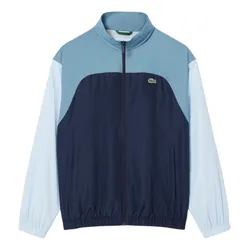 Áo Khoác Gió Nam Lacoste Water-Repellent Colorblock Track Jacket BH8903 - I0M Màu Xanh Blue Size 46