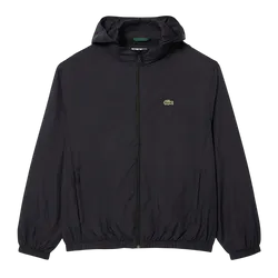 Áo Khoác Gió Nam Lacoste Water-Repellent Hooded Track Jacket BH8901 - 031 Màu Đen Size 50