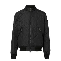 Áo Khoác Nam Burberry Diamond Quilted Jacket 8019131 Màu Đen Size 48