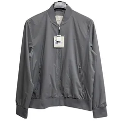 Áo Khoác Nam Calvin Klein Matte Bomber CK Jacket 40FP512 Màu Xám Nhạt Size S