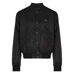 Áo Khoác Nam Dolce & Gabbana D&G Bomber Jacket With DG Logo Plate G9VD2T Màu Đen Size 44