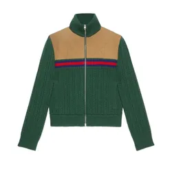 Áo Khoác Nam Gucci Bomber 706742 Màu Xanh Green Size S