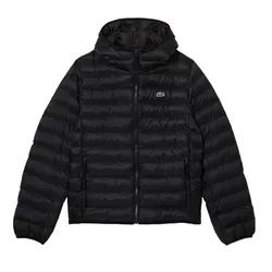 Áo Khoác Nam Lacoste Men's Quilted Hooded Puffer Jacket Bh0539 031 Màu Đen