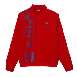 Áo Khoác Nam Lacoste Men's Sport x Novak Djokovic Track Jacket BH2325 51 TRF Màu Đỏ Size M