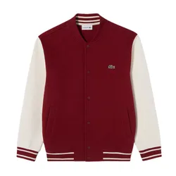 Áo Khoác Nam Lacoste Men's Stadium Neck Sleeve Contrast Sweatshirt SH220E 55G 476 Màu Đỏ Size 3
