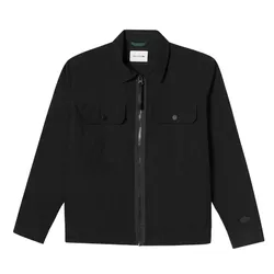 Áo Khoác Nam Lacoste Men's Work Overshirt Jacket CH0209-031 Màu Đen Size 38