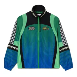 Áo Khoác Nam Lacoste Ombré Checkerboard Track Jacket BH5429-51 CHY Màu Xanh Size M