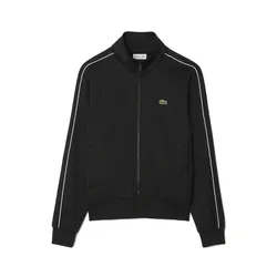 Áo Khoác Nam Lacoste Paris Pique Zip Front Track Jacket SH1457-00-031 Màu Đen Size 4