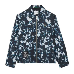 Áo Khoác Nam Lacoste Print Motif Water Repellent Windbreaker BH9664 - FIW Màu Xanh Đen Size 46