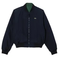 Áo Khoác Nam Lacoste Reversible Quilted Showerproof Taffeta Bomber Jacket BH5953 53N MI7 Màu Xanh Size 48