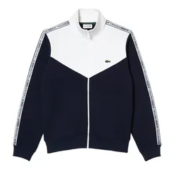 Áo Khoác Nỉ Lacoste Men’s Classic Fit Colorblock Zipped Jogger Sweatshirt SH5808-51 525 Màu Trắng - Xanh