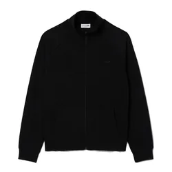 Áo Khoác Nỉ Nam Lacoste Men's Double Faced Jersey Zip-Up Sweatshirt SH9559 51 031 Màu Đen Size 3