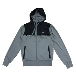 Áo Khoác Nỉ Nam Lacoste Men’s Overlay Full Zip Hoodie  Màu Đen Xám Size 2àu Xanh Navy Size 3
