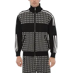 Áo Khoác Nỉ Nam Neil Barrett Blouson Fit Embroidered Sweater  NBV7MA163A Màu Đen Trắng Size S