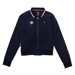 Áo Khoác Nữ Lacoste Women's Sport Roland Garros Pleated Back Jacket BF0791 51 FG7 Màu Xanh Navy Size 48